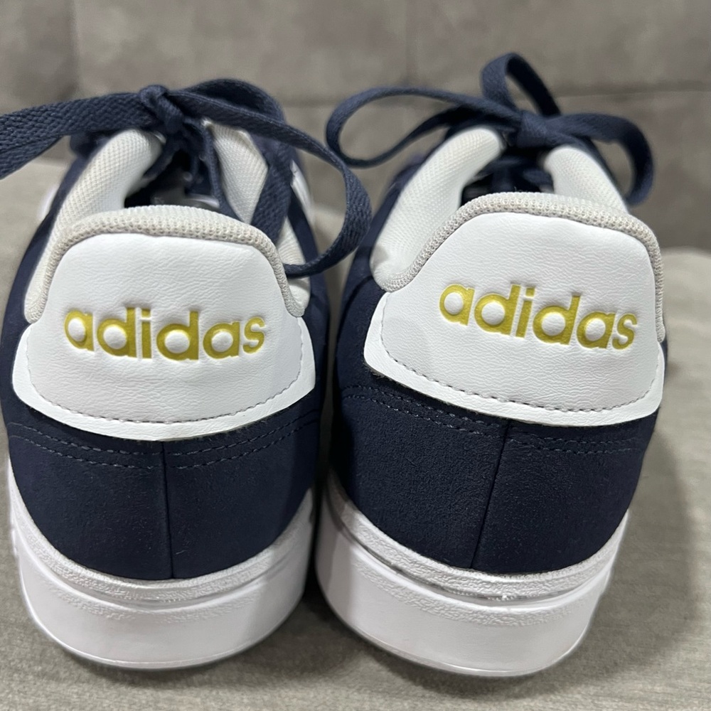 Adidas Men's Grand Court Alpha Navy and White Sneakers EUC size 9 - Picture 3 of 4